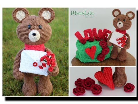 TEDDY „Be my Valentine“ - Häkelanleitung