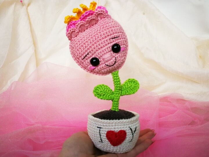 Häkelanleitung „ Petunia, die süße Valentinstag Botschaft“ von Fuchsgeschwister