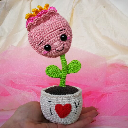 Häkelanleitung „ Petunia, die süße Valentinstag Botschaft“ von Fuchsgeschwister