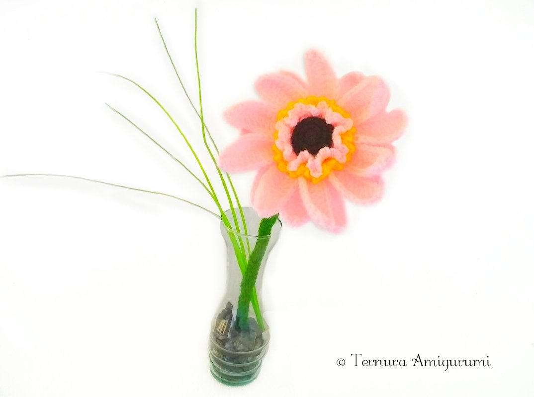 Crochet pattern Gerbera flower PDF ternura amigurumi english- deutsch- dutch - Image 4