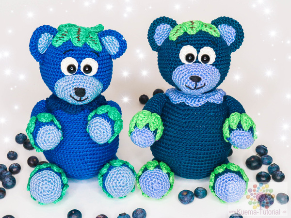 Sugar sweet blue Bearry - crochet pattern