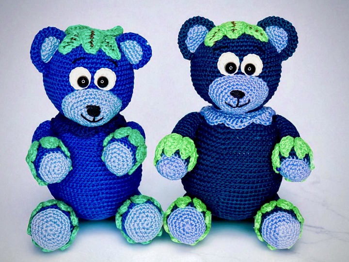 Zuckersüßer Blaubär - Häkelanleitung