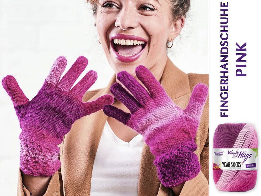 FINGERHANDSCHUHE IN PINK