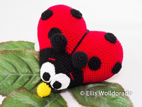 Herz-Käfer Marie, Amigurumi, Häkelanleitung