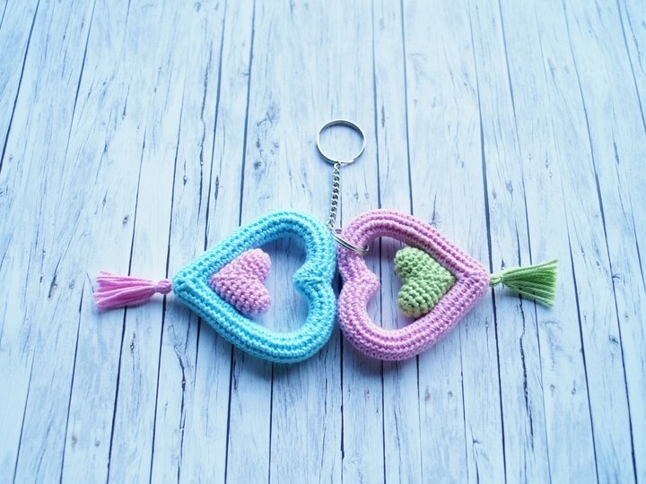 Ins Herz geschlossen: Schlüsselanhänger, Nadelkissen, Duftkissen