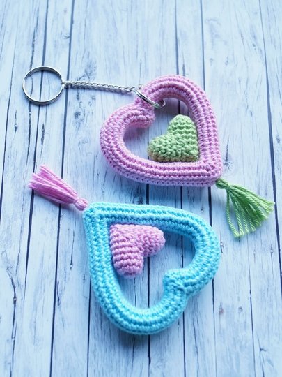 Ins Herz geschlossen: Schlüsselanhänger, Nadelkissen, Duftkissen