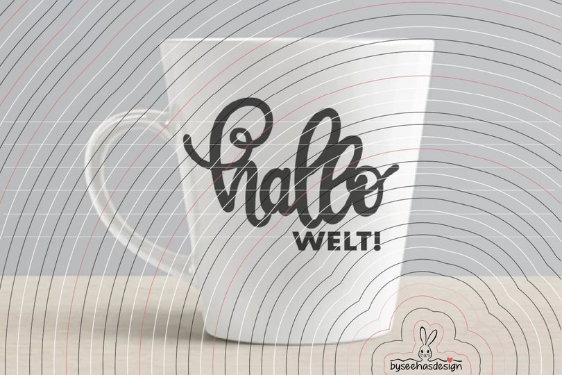 Hallo Welt Plotterdatei SVG DXF