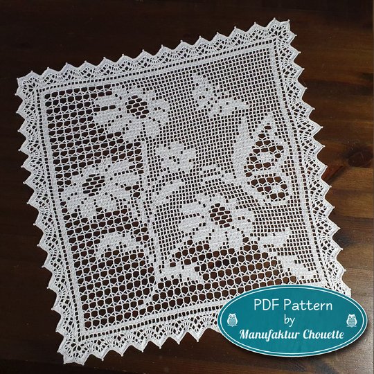 Deckchen "Schmetterlinge" - Frühlingskollektion