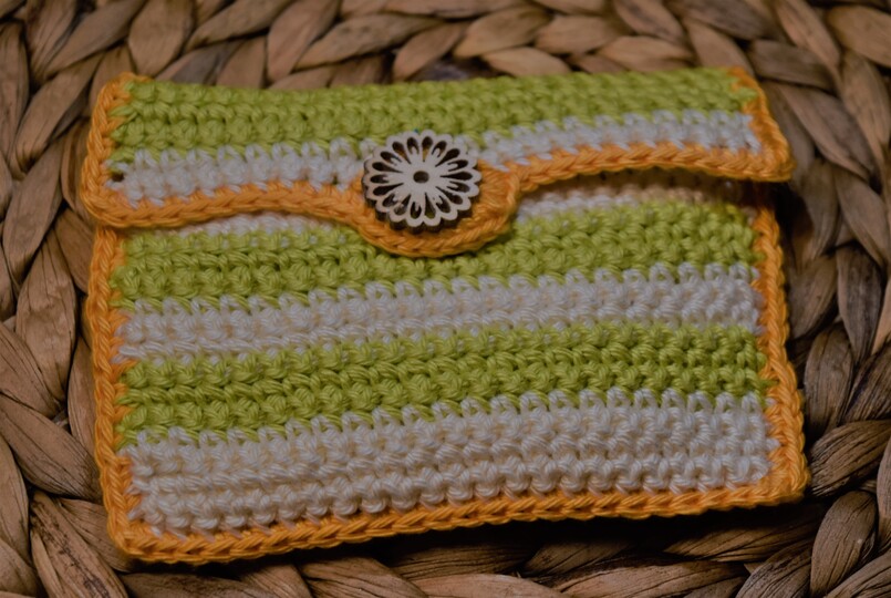 Häkelanleitung Geldbörse/Allzwecktasche