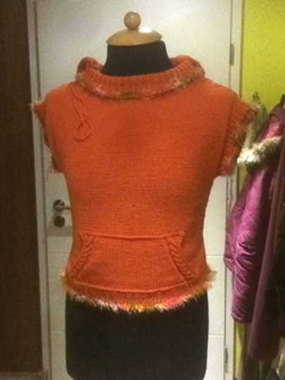 Mod. 039 - Hoodie / Pullunder mit Kapuze - Gr. 92/98 bis 152/158