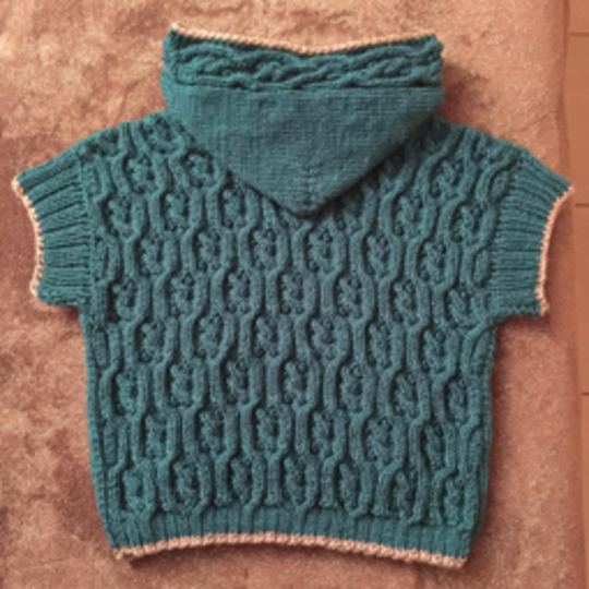 Mod. 039 - Hoodie / Pullunder mit Kapuze - Gr. 92/98 bis 152/158