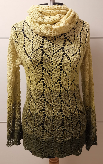 Häkelpulli "LEAVES" für alle Größen