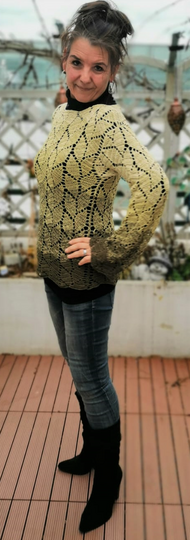 Häkelpulli "LEAVES" für alle Größen