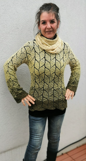 Häkelpulli "LEAVES" für alle Größen