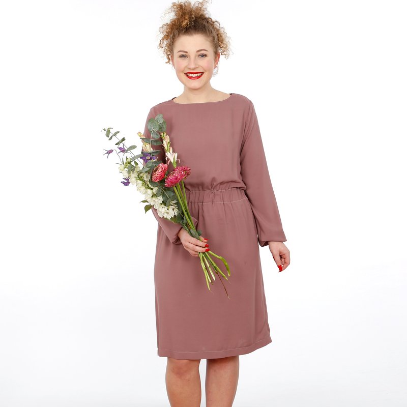 FRAU SANJA - lockeres Kleid mit Gummizügen - Bild 15