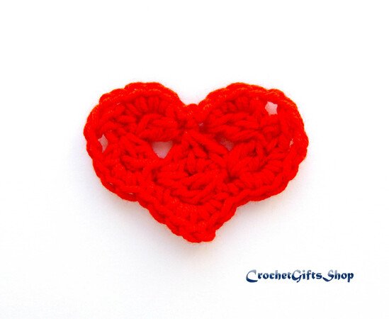 Crochet Pattern Heart Motif 8