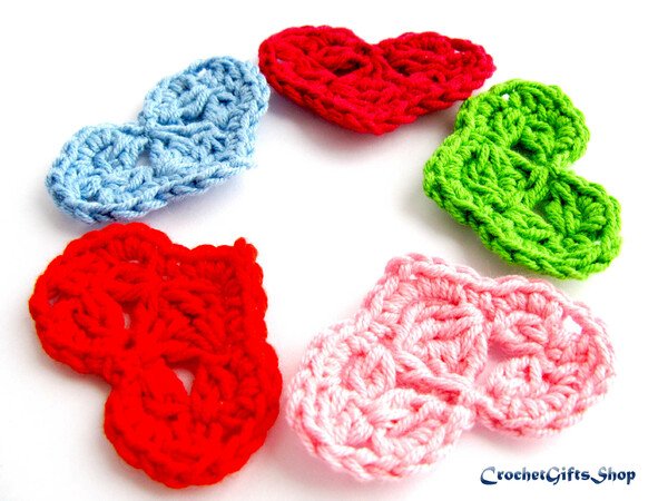 Crochet Pattern Heart Motif 8