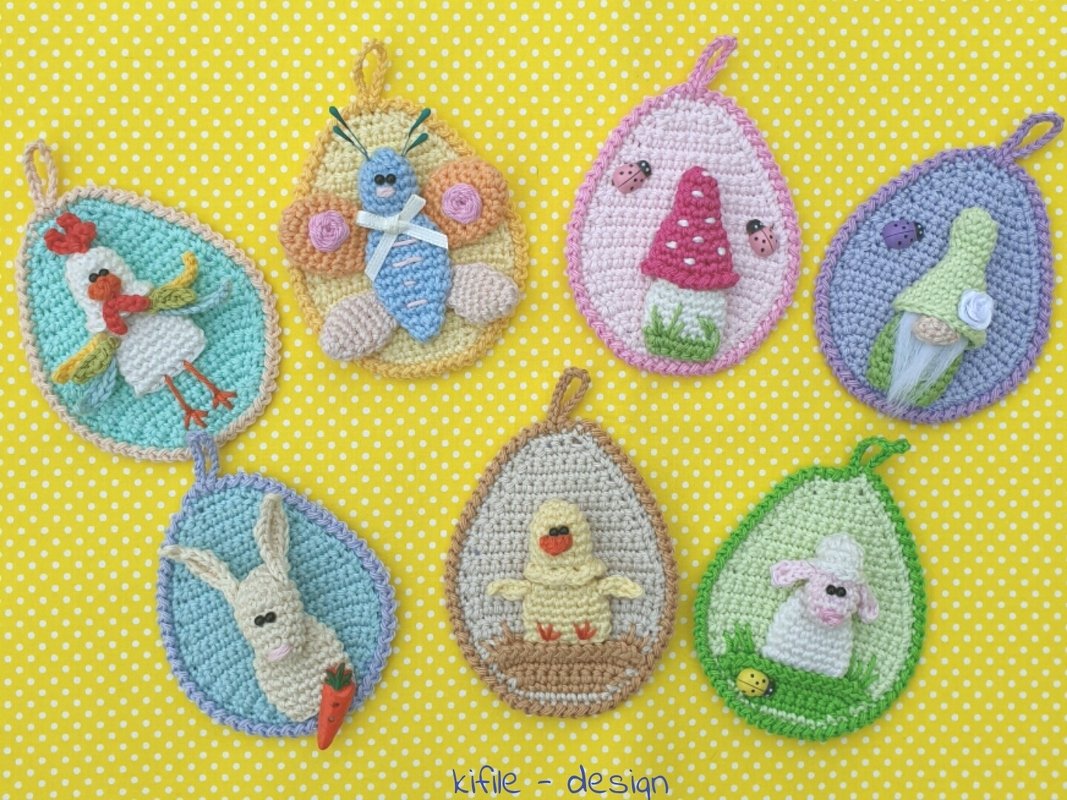 Häkelanleitung Schnickschnack für Ostern