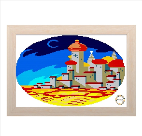 Palace Cross Stitch PDF Pattern