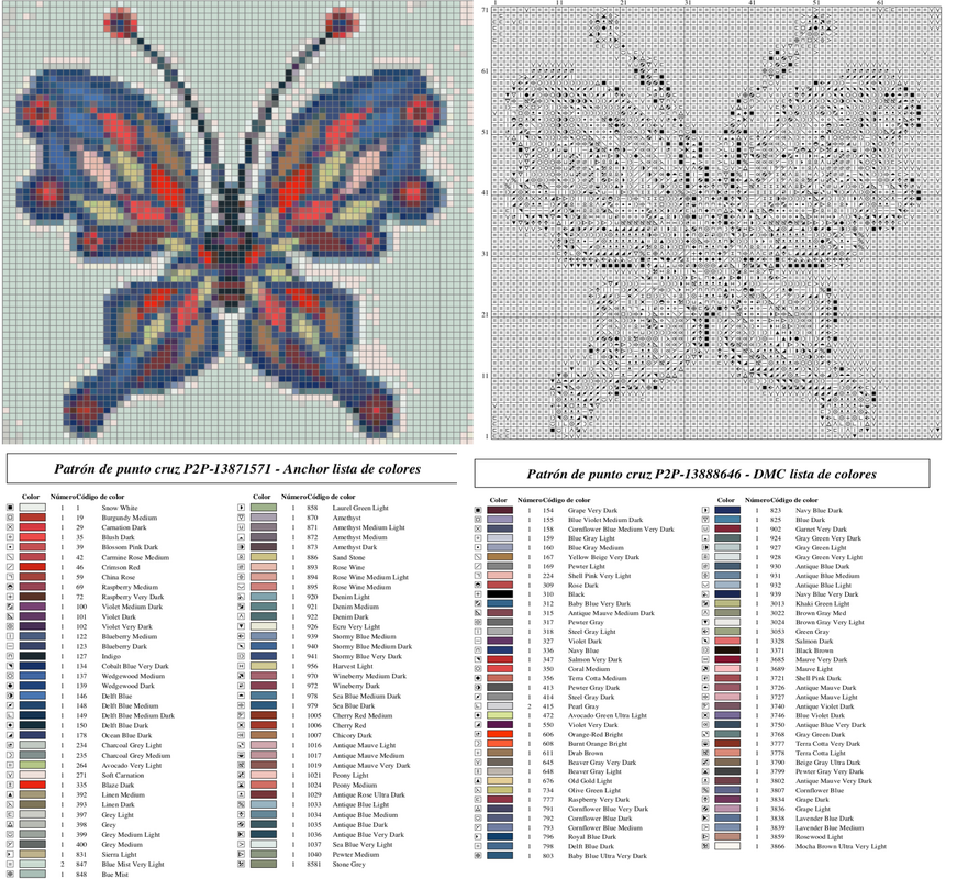Butterfly Cross Stitich PDF pattern - Image 5