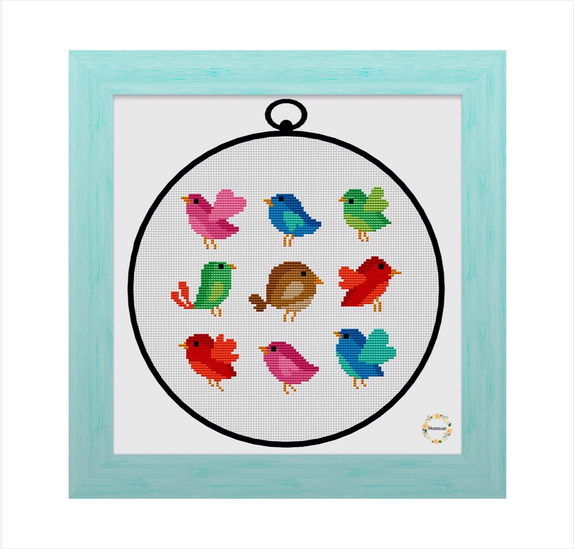 Birds Cross Stitch PDF Pattern