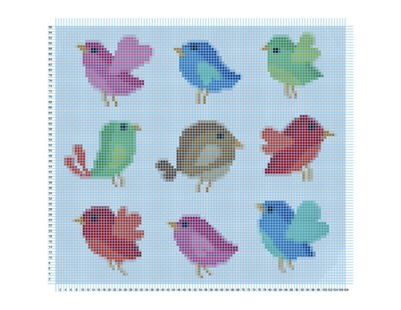 Birds Cross Stitch PDF Pattern
