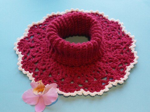 Häkelanleitung Kragenschal für jede Größe