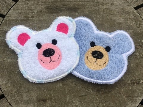 WaschPad Bärli Stickdatei ITH 10x10 cm