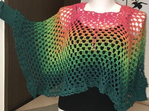 Poncho "Kunterbunt"