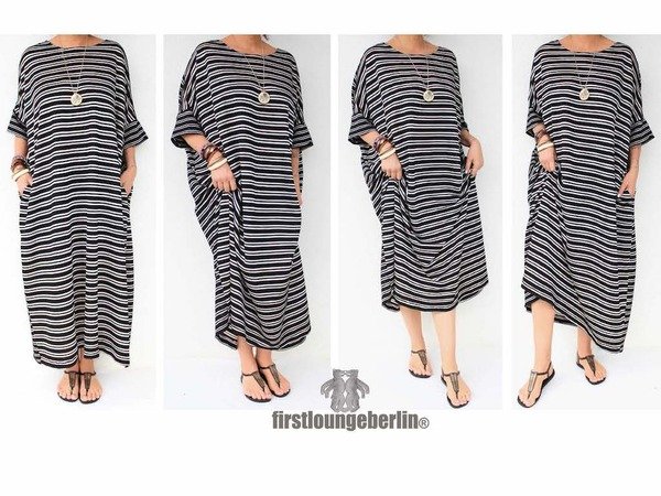 English - Slip dress long shirt tunic top woman one size sewing pattern in English