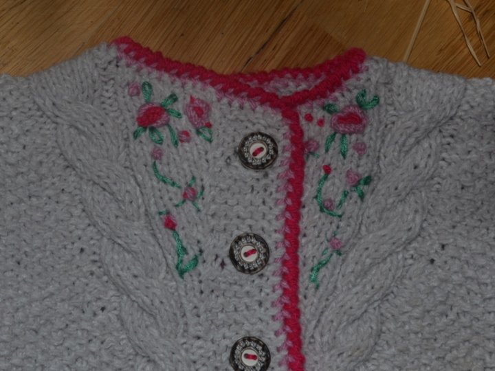 Strickanleitung * Trachten Baby/Kinder Jacke * 6 Mon. - 2/3 Jahre