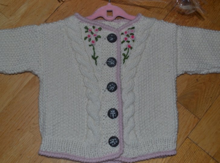 Strickanleitung * Trachten Baby/Kinder Jacke * 6 Mon. - 2/3 Jahre