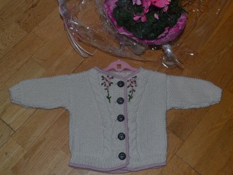 Strickanleitung * Trachten Baby/Kinder Jacke * 6 Mon. - 2/3 Jahre