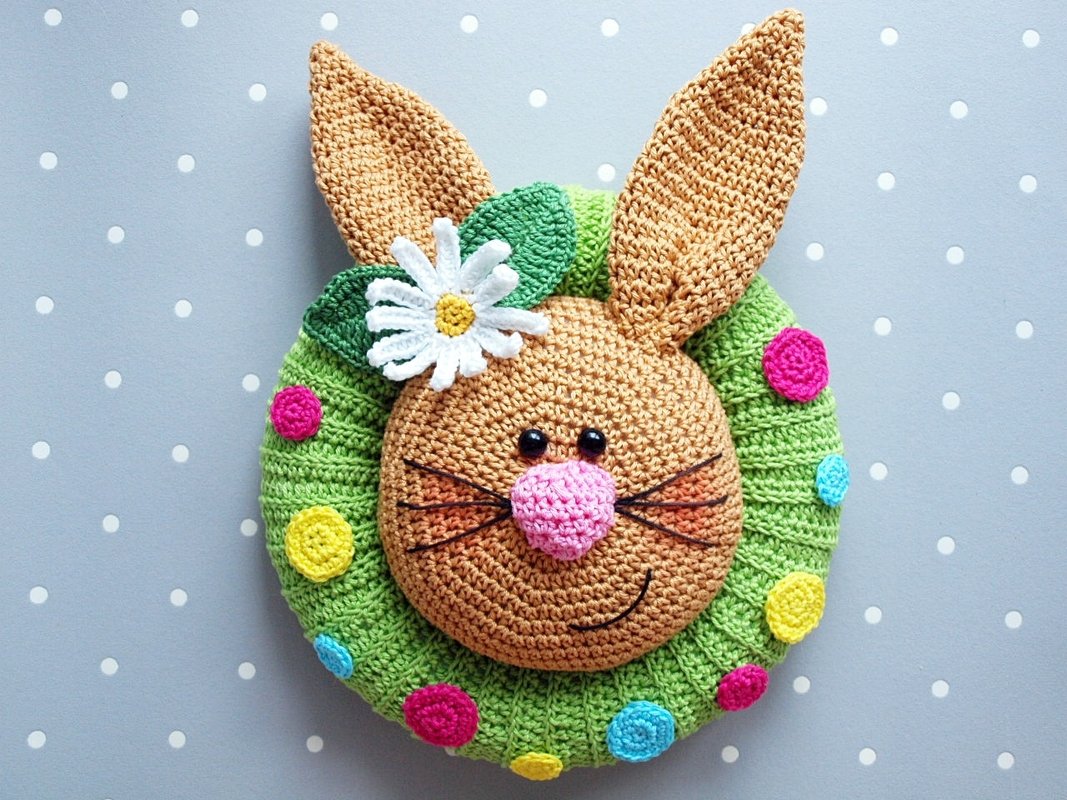 Häkelanleitung Türkranz Osterhase - PDF Datei