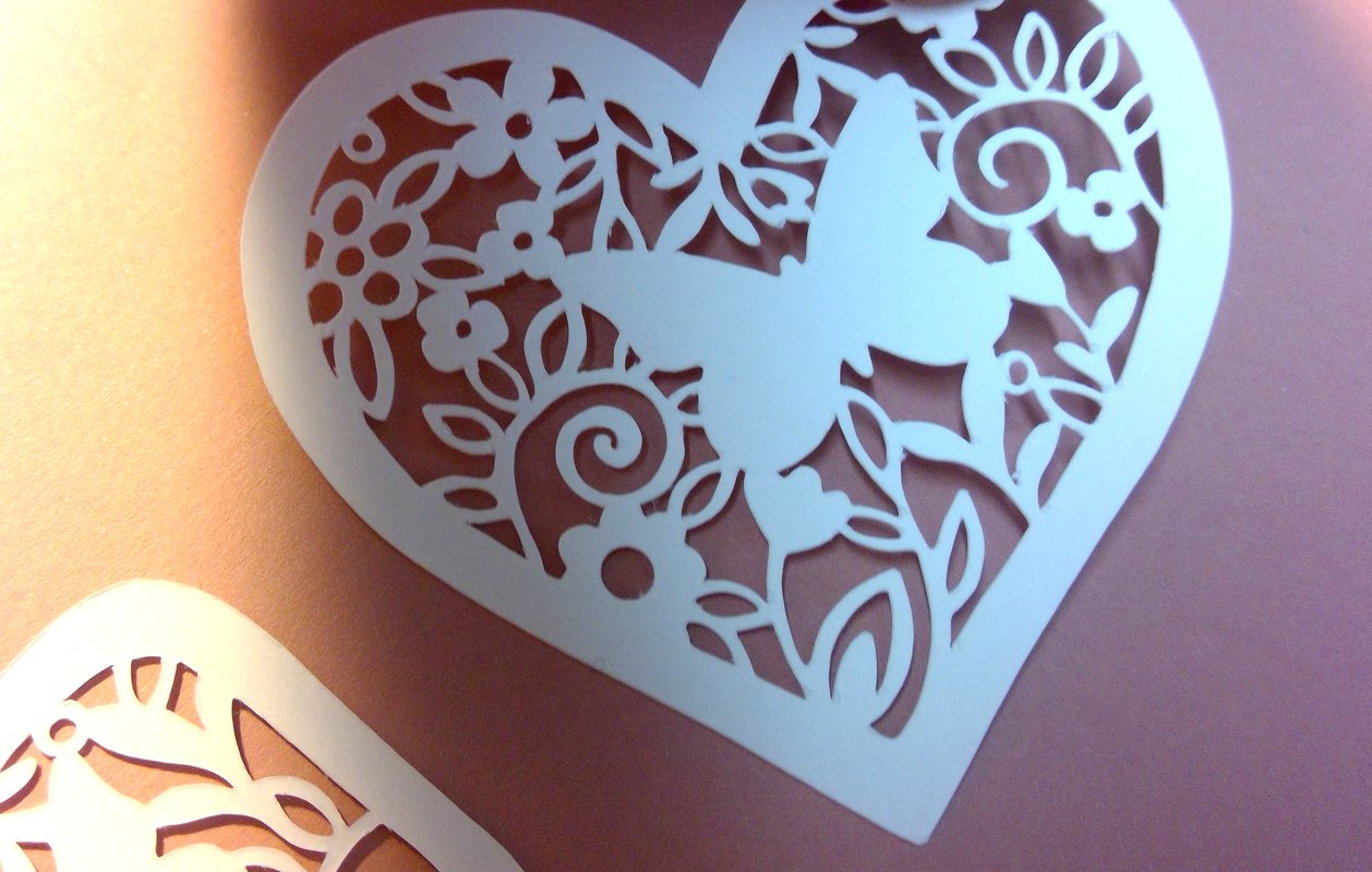 Ostern Ei Herz Schleife Plotterdatei SVG DXF FCM