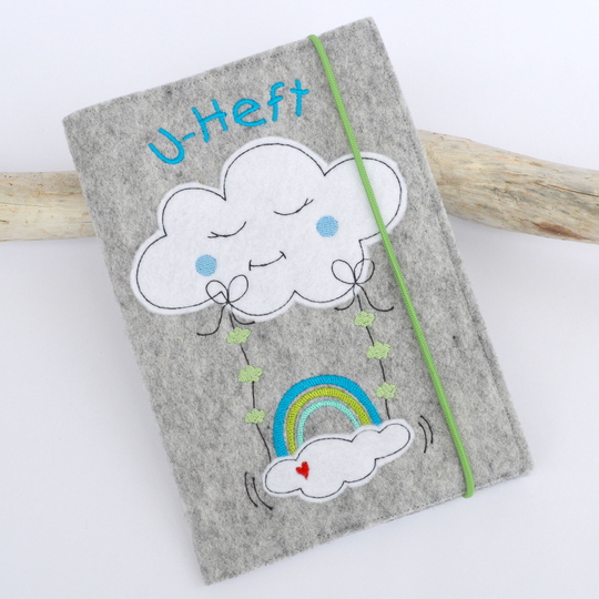 Stickdatei Wolkenschaukel doodle 13x18cm