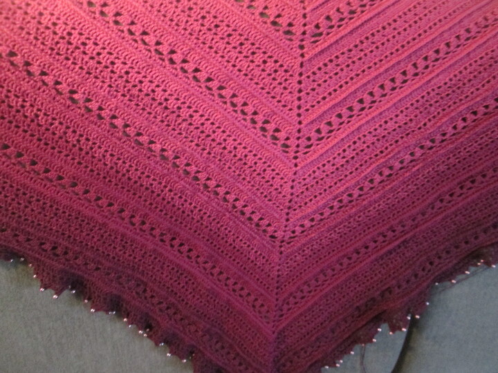 " Purple LADY " edles Dreiecktuch