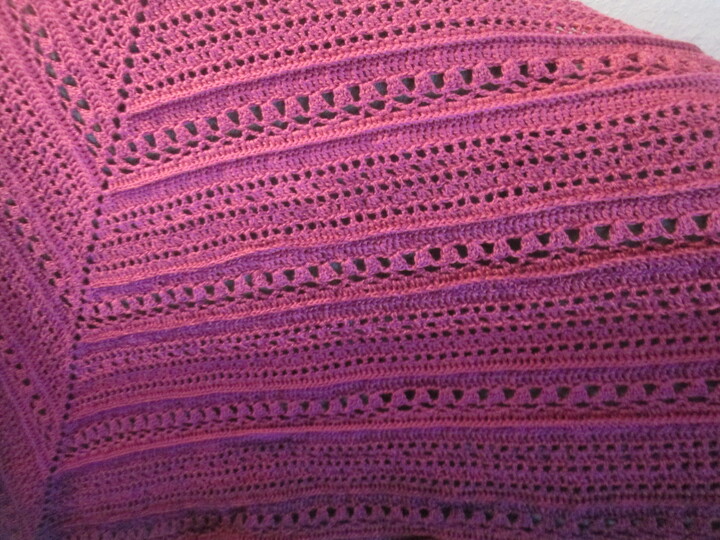 " Purple LADY " edles Dreiecktuch