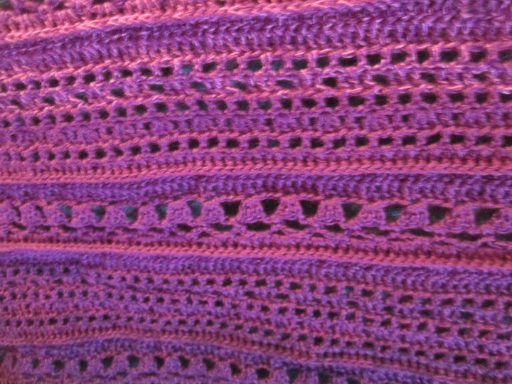 " Purple LADY " edles Dreiecktuch