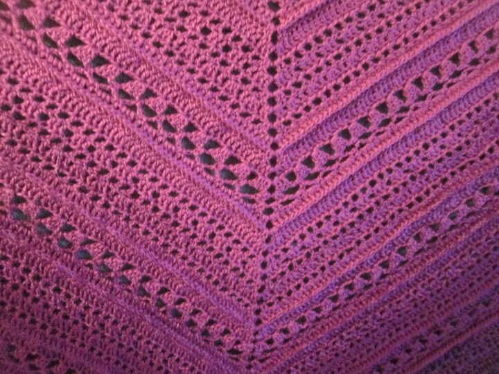 " Purple LADY " edles Dreiecktuch