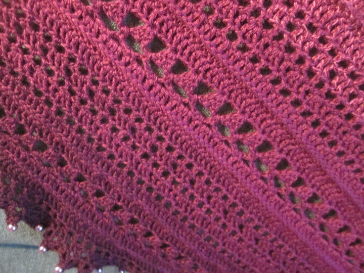 " Purple LADY " edles Dreiecktuch