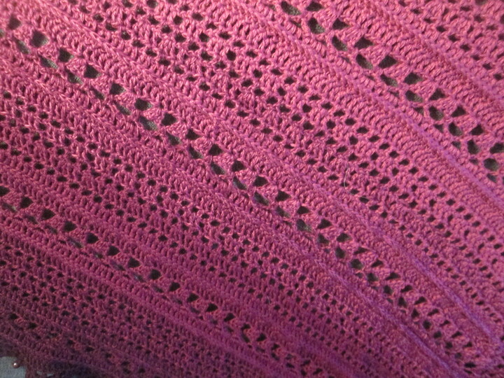 " Purple LADY " edles Dreiecktuch