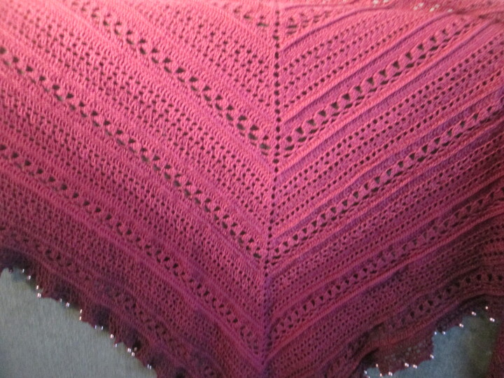 " Purple LADY " edles Dreiecktuch