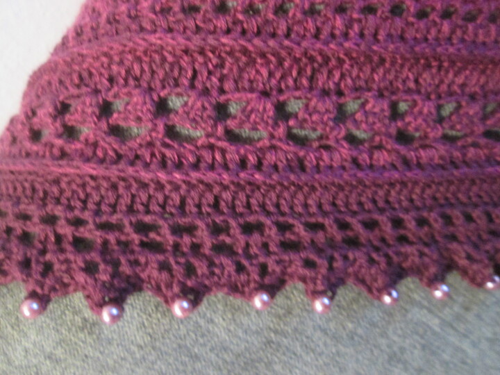 " Purple LADY " edles Dreiecktuch