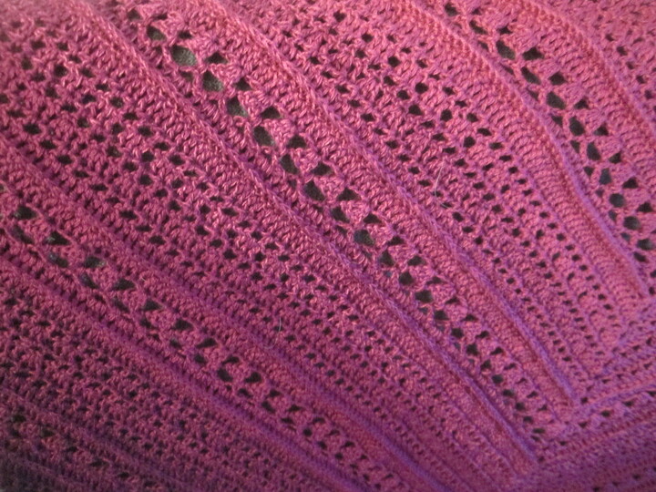 " Purple LADY " edles Dreiecktuch