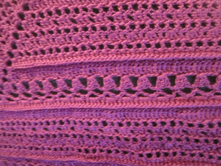 " Purple LADY " edles Dreiecktuch