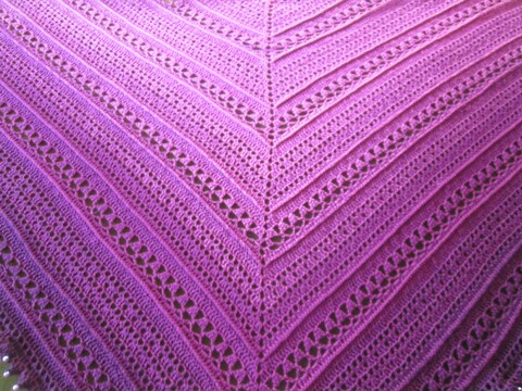 " Purple LADY " edles Dreiecktuch