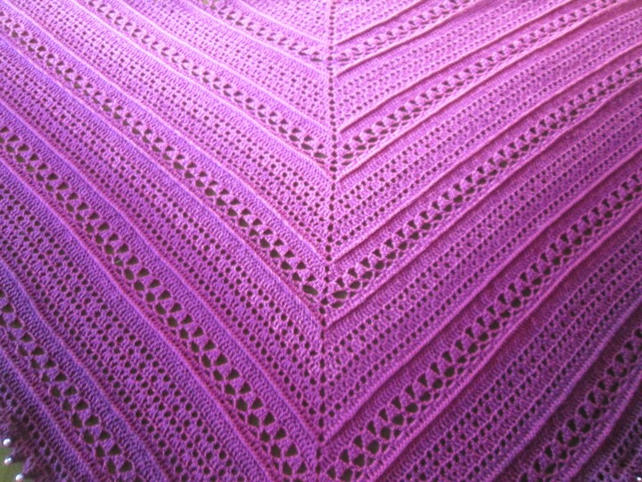 " Purple LADY " edles Dreiecktuch