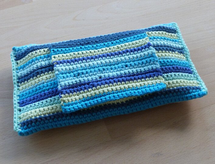 Häkelanleitung für eine Feuchttücher-Tasche