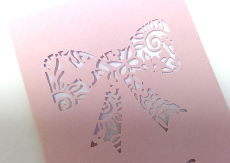 Karte Schleife Plotterdatei SVG DXF FCM